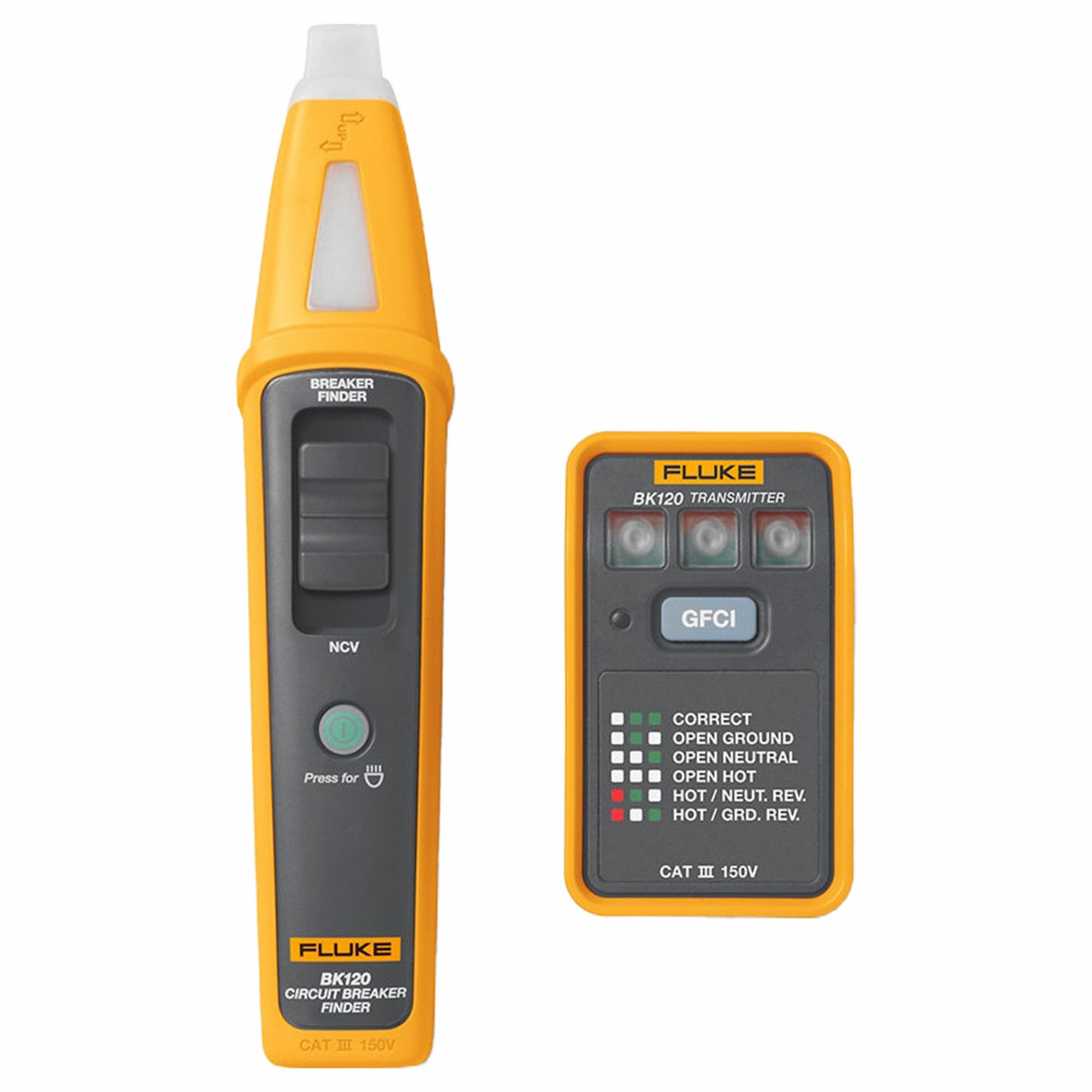 Circuit Breaker Finder: FLUKE-BK120, 110 to 125V AC, Energized, CAT III 150V, 50 to 60 Hz