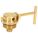 DRUM LOCK, GOLD, BRASS, ZINC-PLATED FINISH