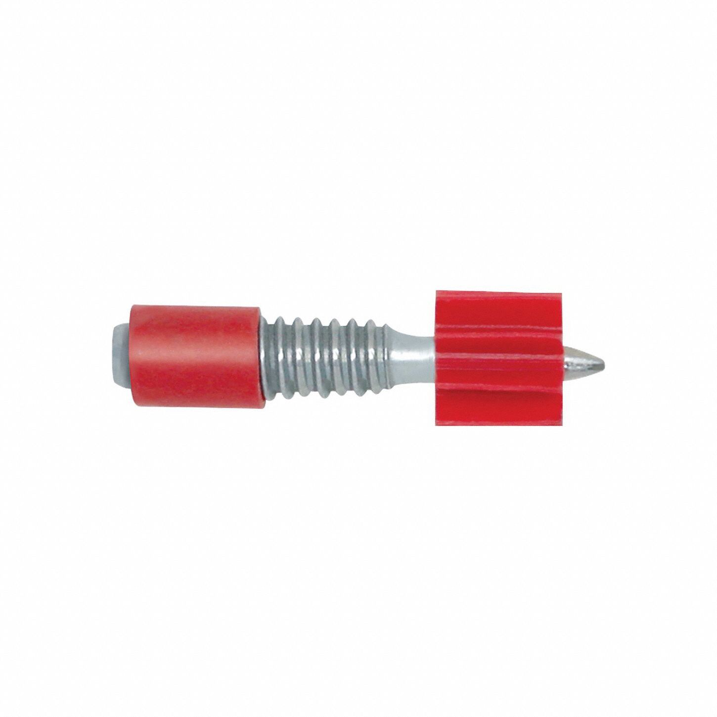 THREADED STUD, STEEL, PLASTIC ¼