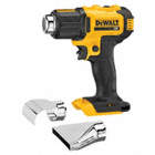 HEAT GUN, CORDLESS, SLIDE, PISTOL, BRUSHED, 6.7 CFM, 500 °  TO 750 °  F, 20V DC, COILED WIRE, UL