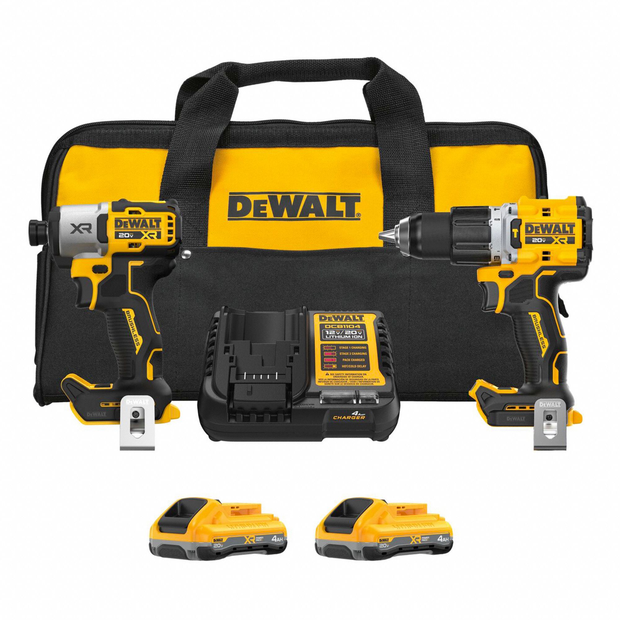 TROUSSE 2 OUTILS COMBINES, 20 V MAX