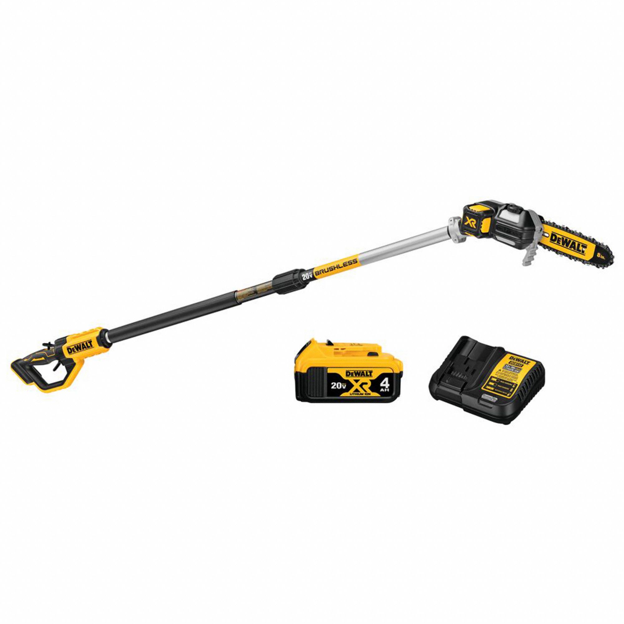 DEWALT CORDLESS POLESAW 8 IN BAR 10 FT SHAFT Cordless Pole Saws BLDDCPS620M1 DCPS620M1 Grainger Canada