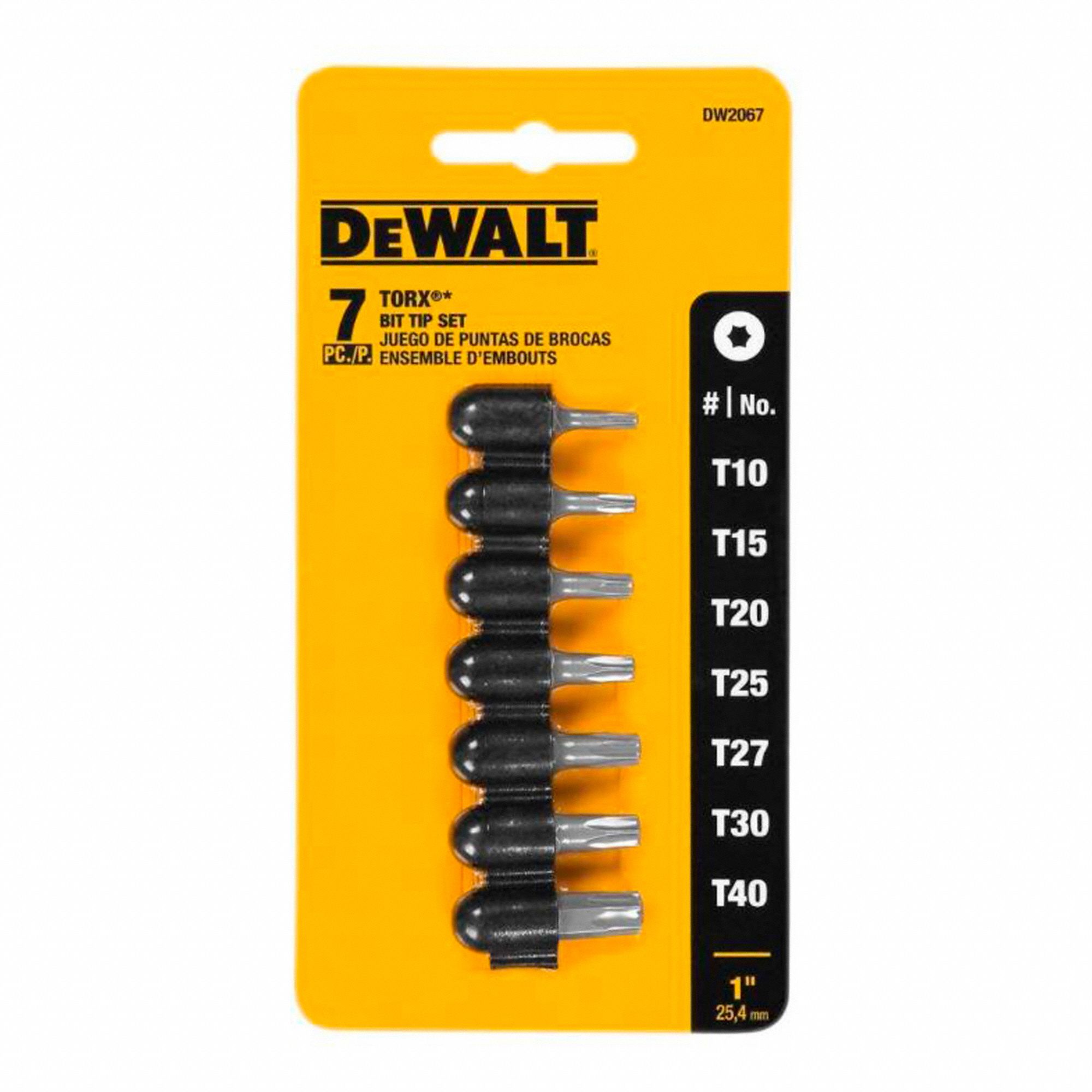 SET SCREWDRIVER BIT TORX 7PC