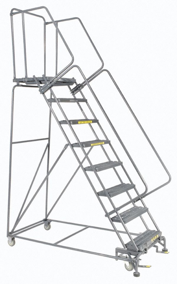 BALLYMORE ROLLING LADDER,113 IN H,450 LBS LD CAP. - Rolling Ladders ...