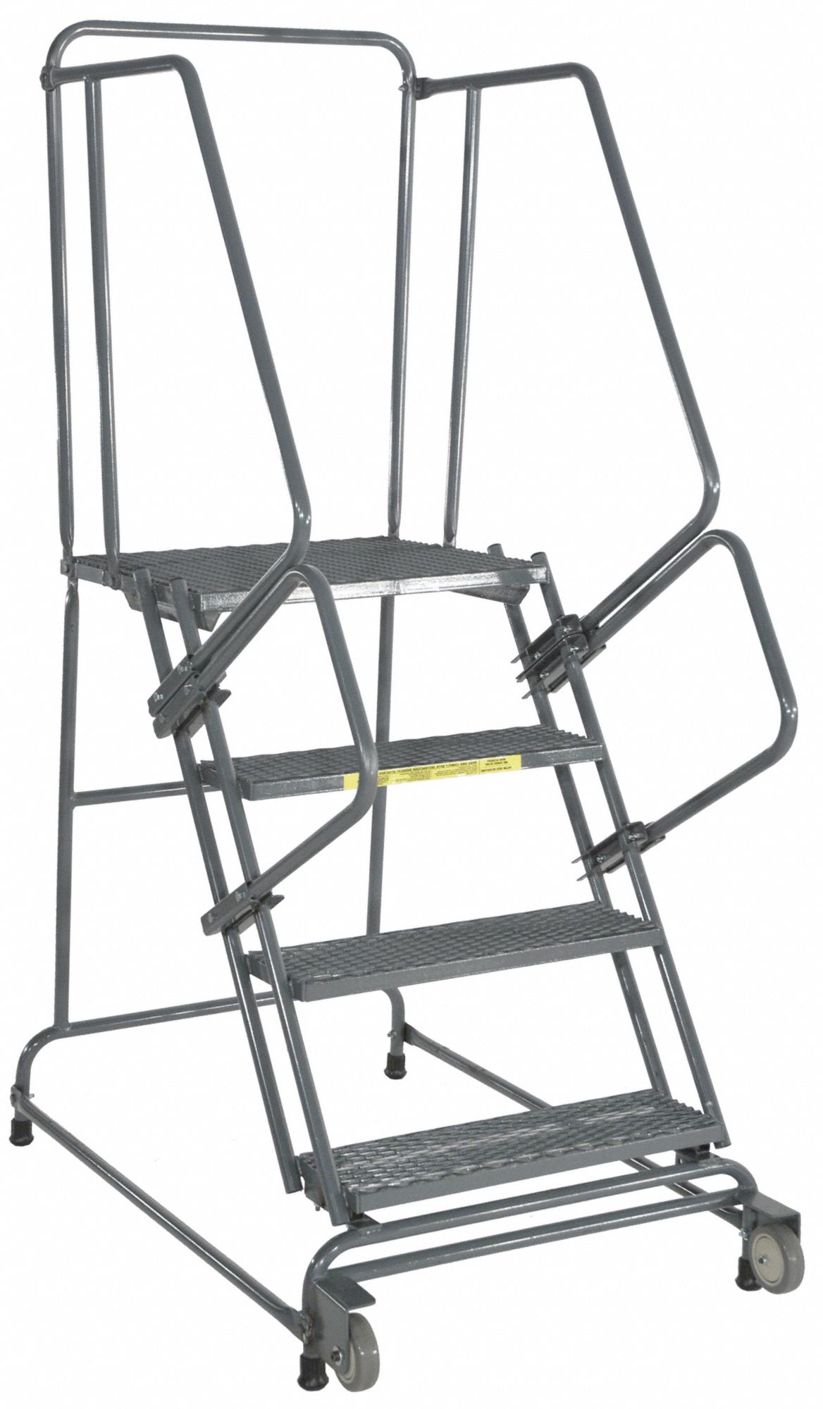 TILT AND ROLL LADDER,STEEL, 50 INH, NO LOCKING MECHANISM, NO HANDRAILS