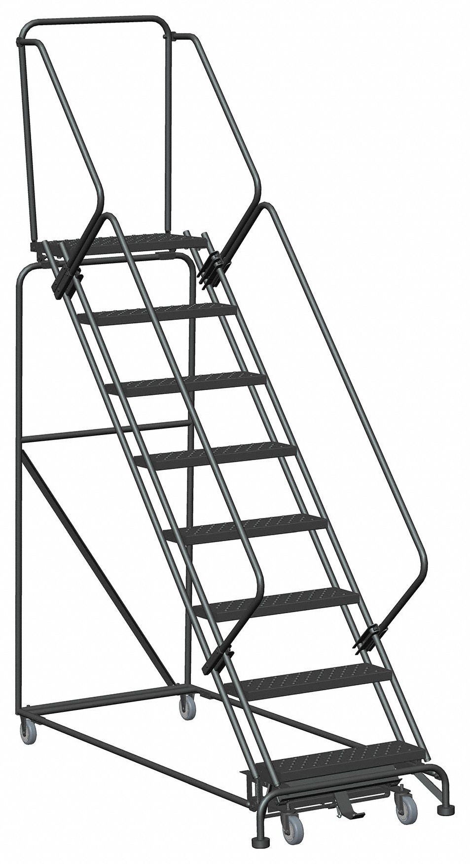 STAIRWAY SLOPE LADDER,113 IN H,450 LBS.