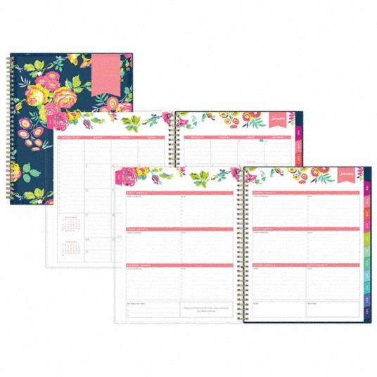 BLUE SKY Planning Calendar, Format Weekly, Monthly, Sheet Size 81/2 x