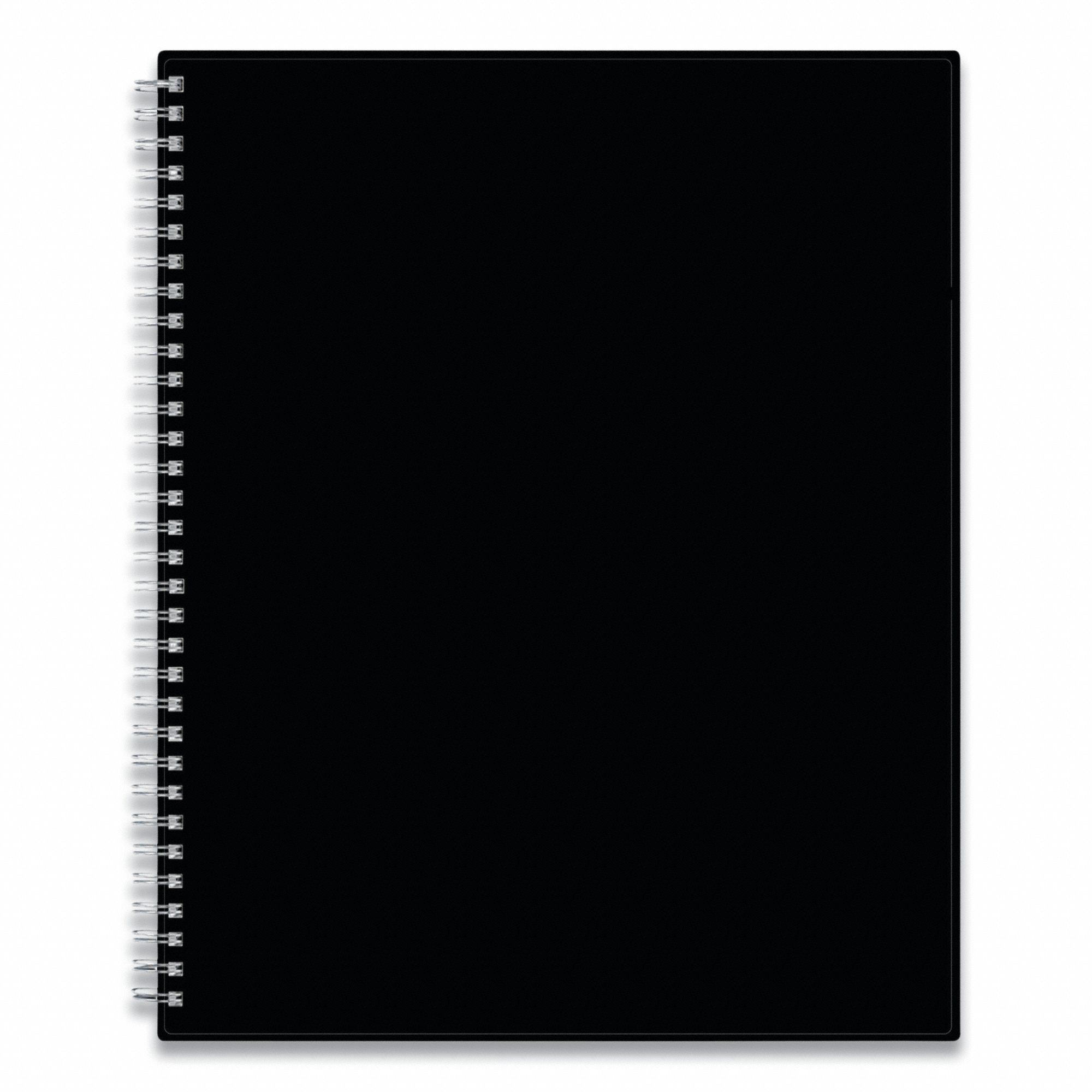 Planner: 12-Month (Jan-Dec) Format, 11 in Sheet Ht, 8 1/2 in Sheet Wd, Black Cover