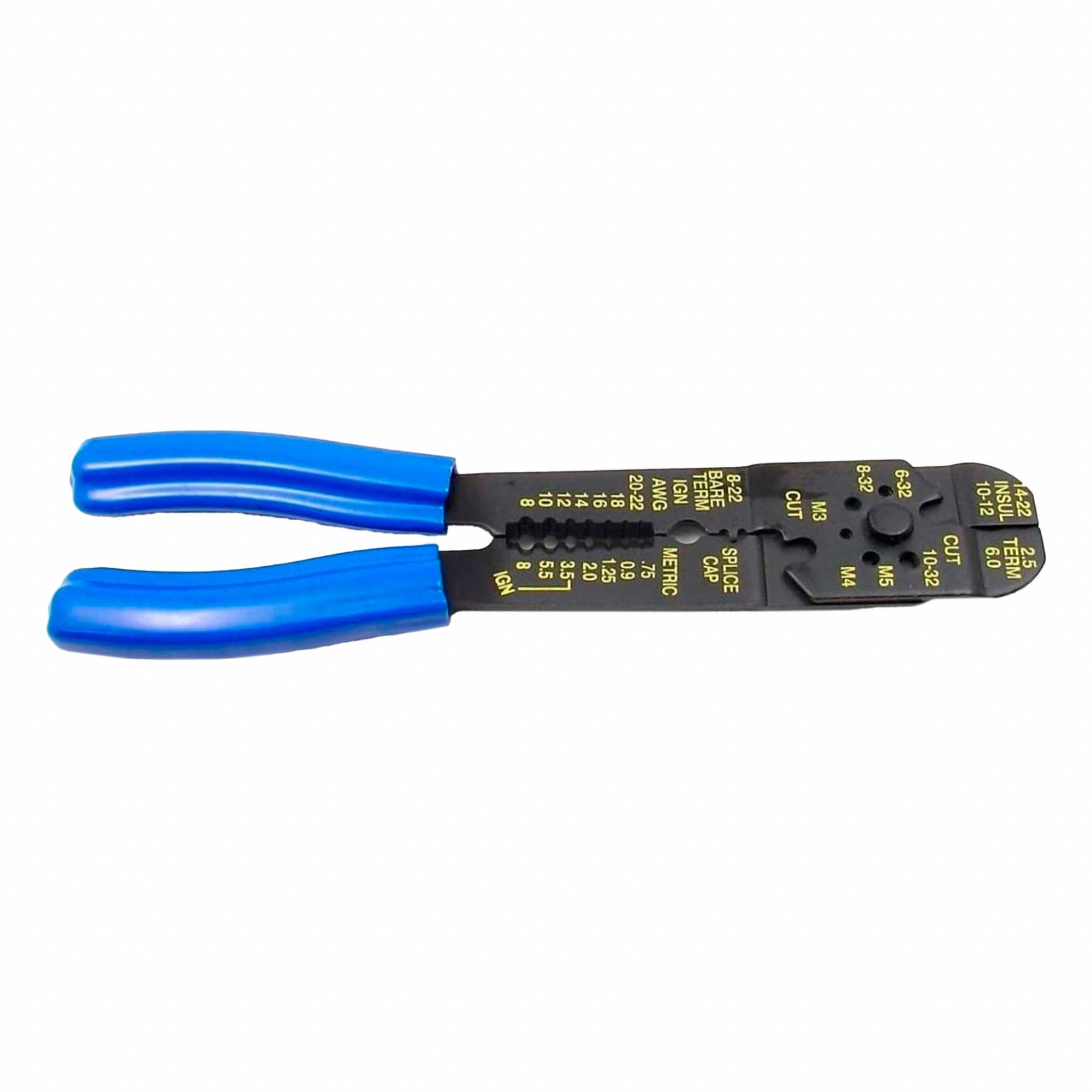 CRIMPER, 8 IN LENGTH, 22-10 GAUGE