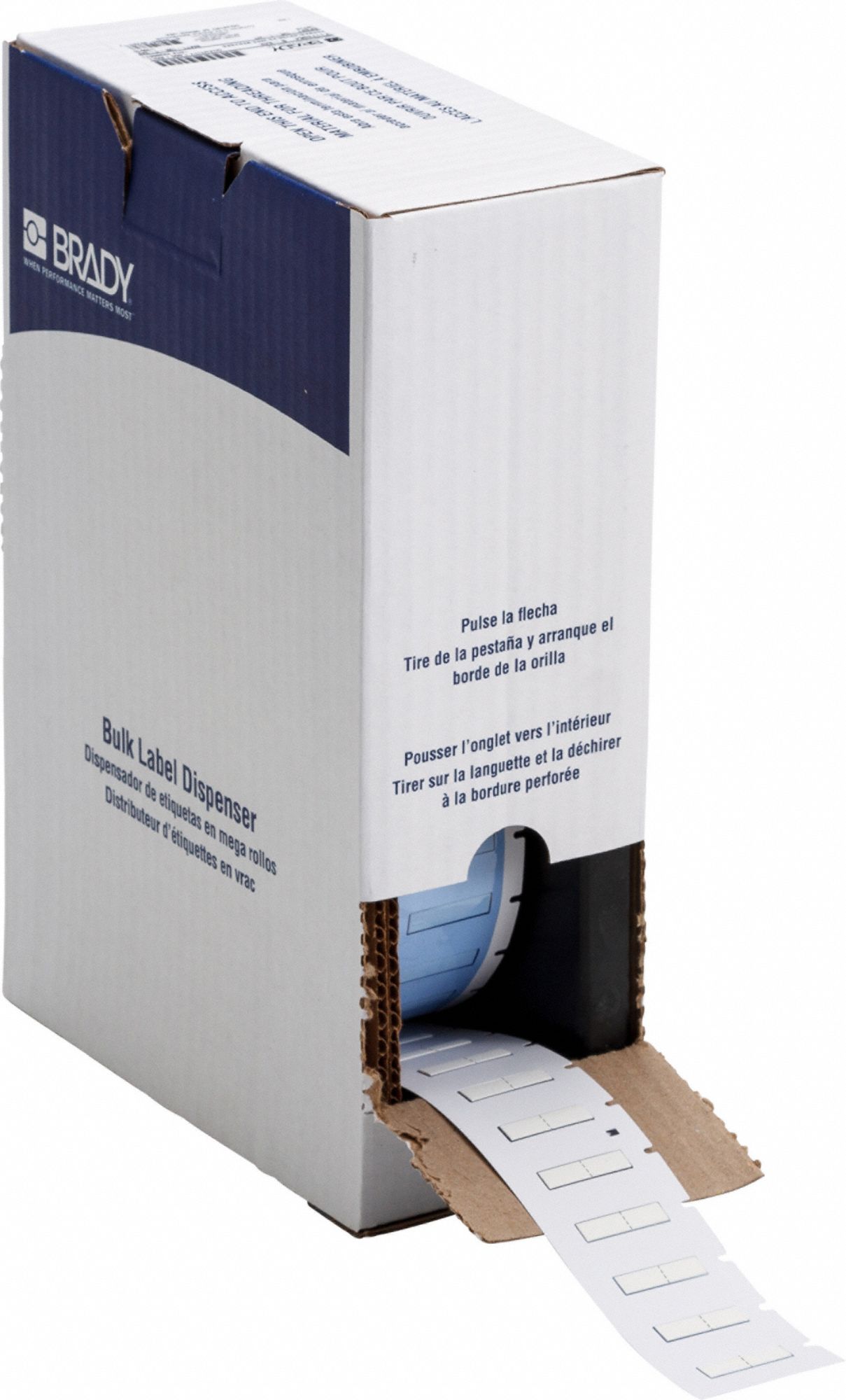 Sleeve Label: 1/2 in x 1/4 in, Polyolefin, White (Matte), For 16 AWG to 22 AWG Wire Gauge