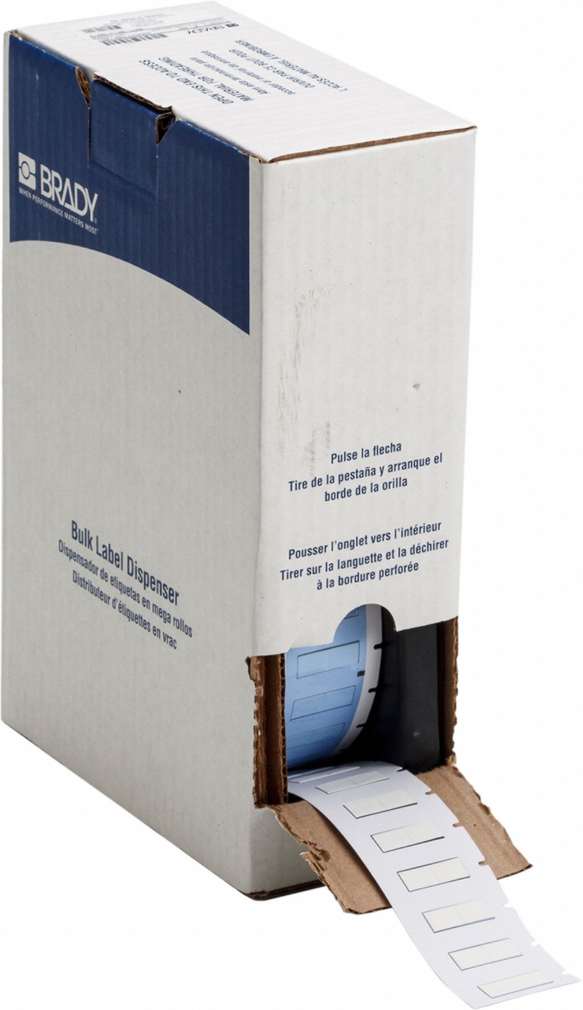 Sleeve Label: 1/2 in x 11/32 in, Polyolefin, White (Matte), For 10 AWG to 20 AWG Wire Gauge