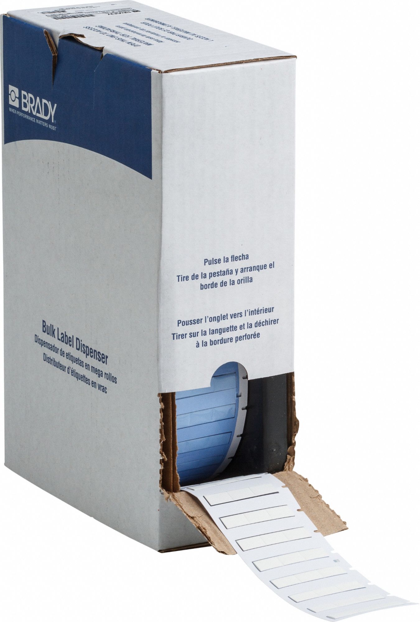 Sleeve Label: 19/32 in x 11/32 in, Polyolefin, White (Matte), For 10 AWG to 20 AWG Wire Gauge