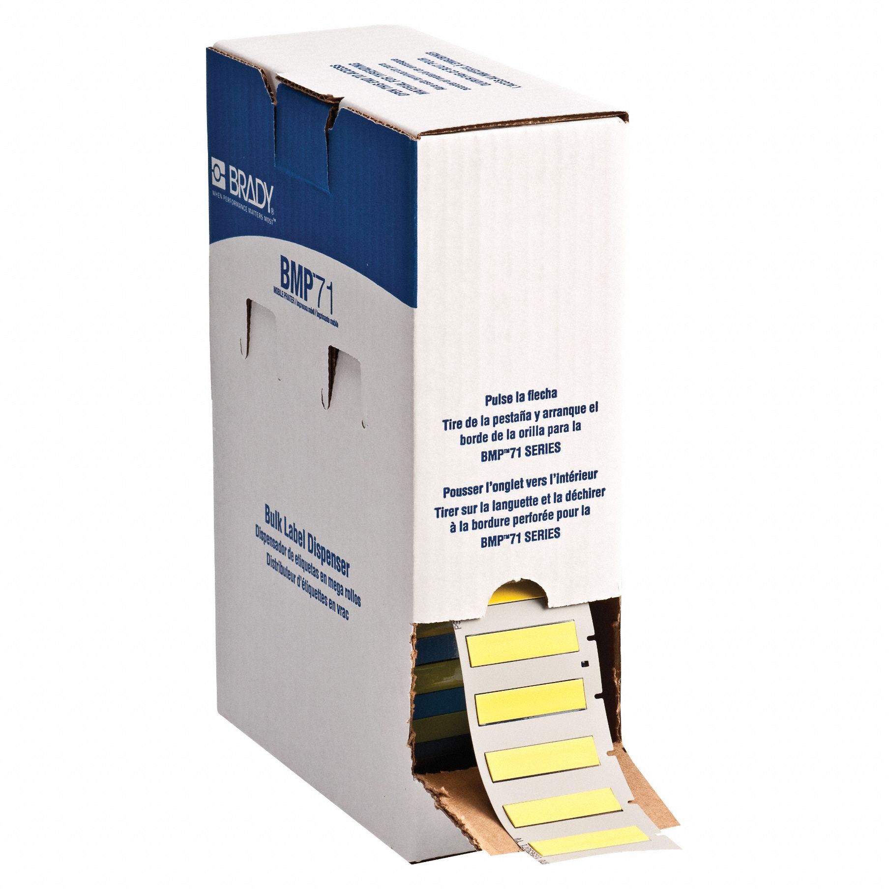1 3/4 in x 7/16 in, Polyolefin, Sleeve Label - 803RG1|BM-250-175-342-YL ...