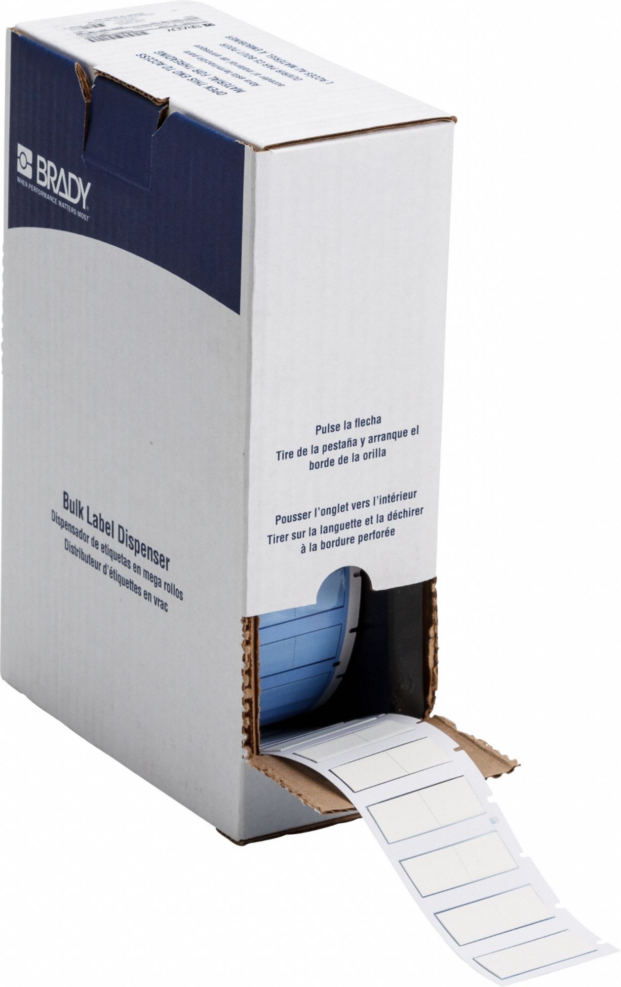 Sleeve Label: 7/8 in x 21/32 in, Polyolefin, White (Matte), For 4 AWG to 12 AWG Wire Gauge