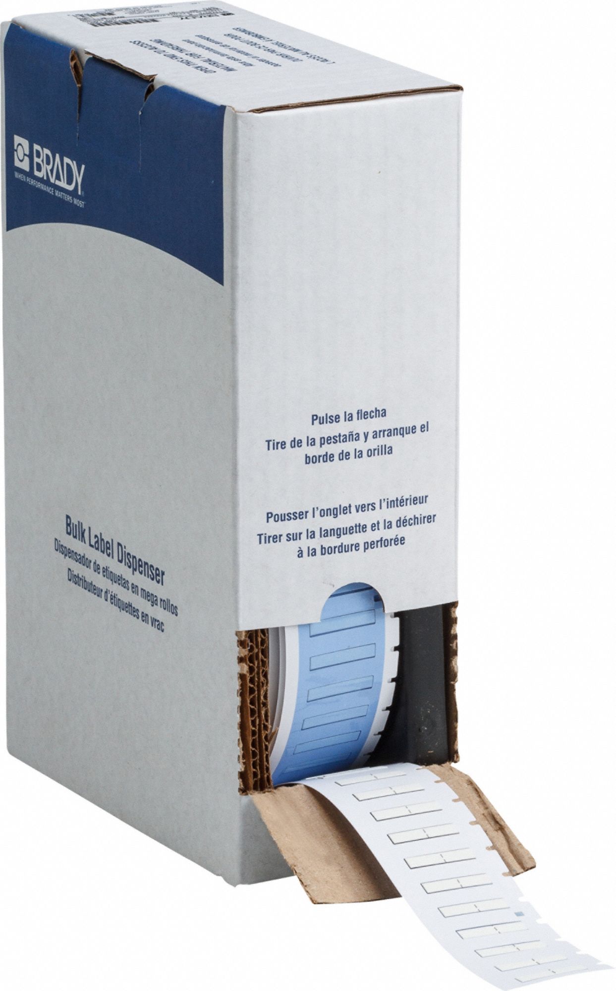 Sleeve Label: 1/2 in x 3/16 in, Polyolefin, White (Matte), For 20 AWG to 28 AWG Wire Gauge