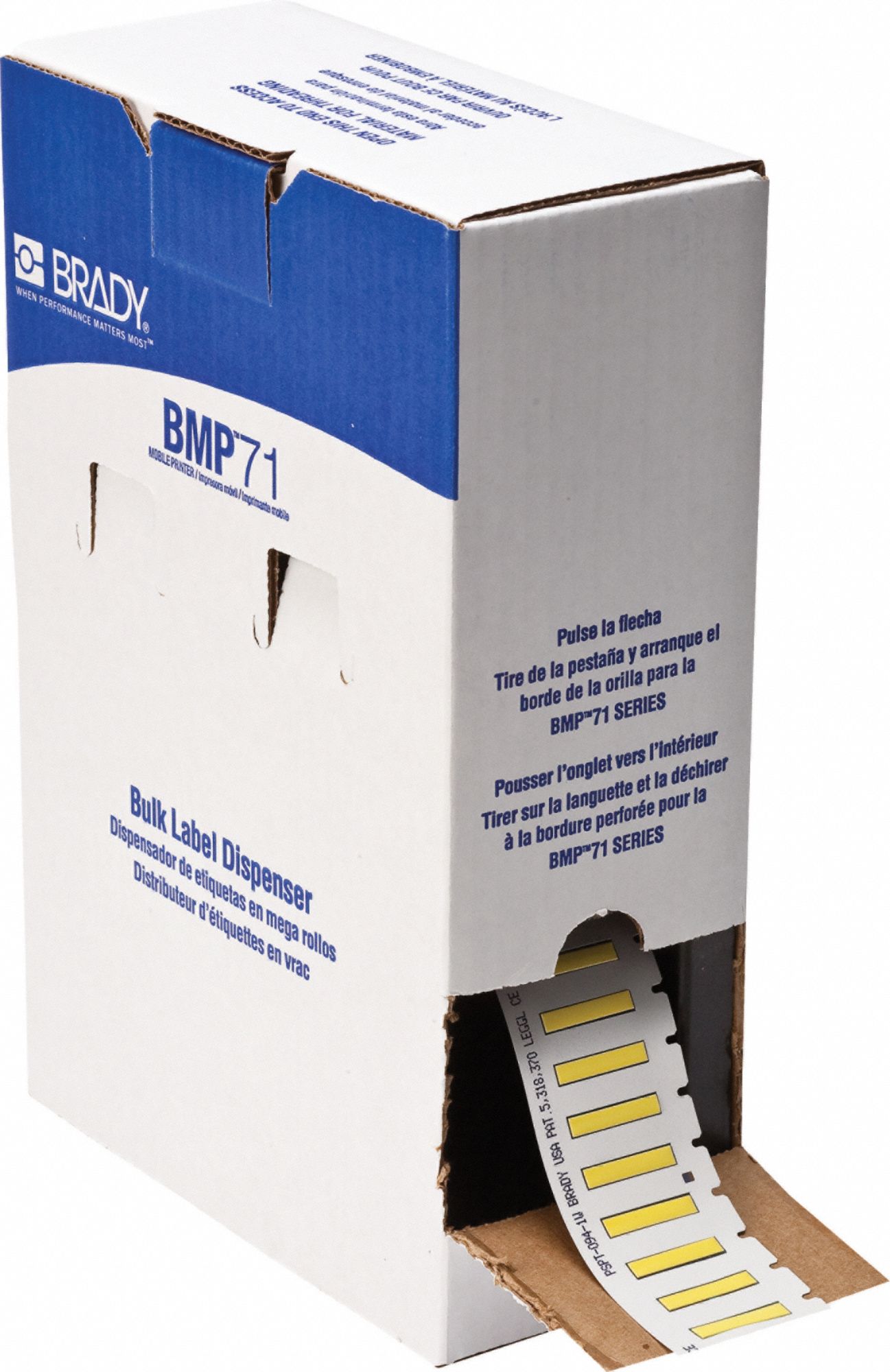Sleeve Label: 1 in x 3/16 in, Polyolefin, Yellow (Matte), For 20 AWG to 28 AWG Wire Gauge