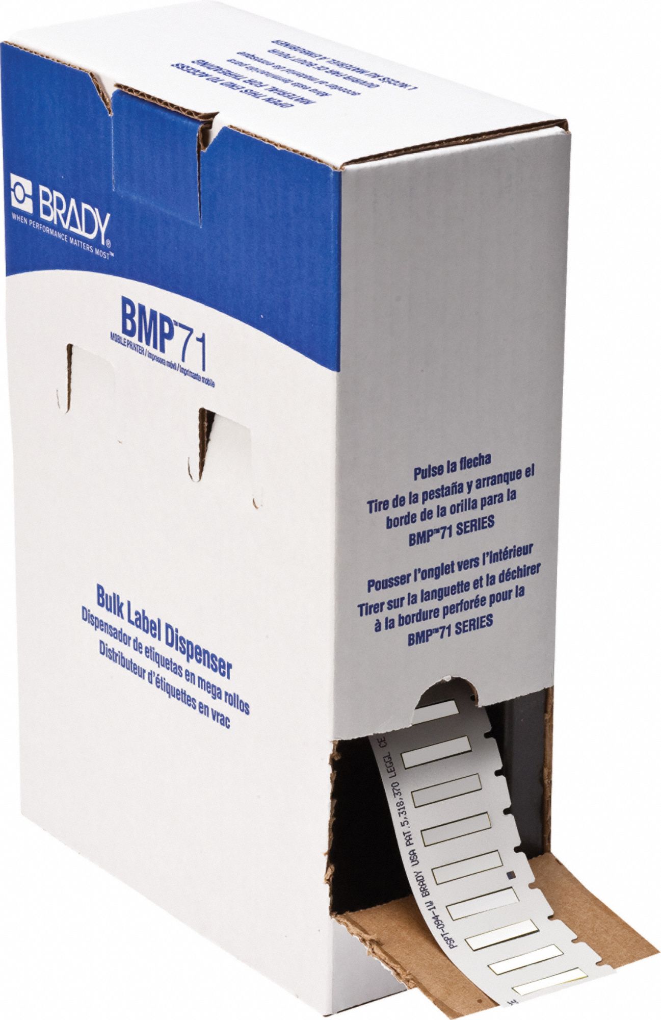 Sleeve Label: 1 in x 3/16 in, Polyolefin, White (Matte), For 20 AWG to 24 AWG Wire Gauge
