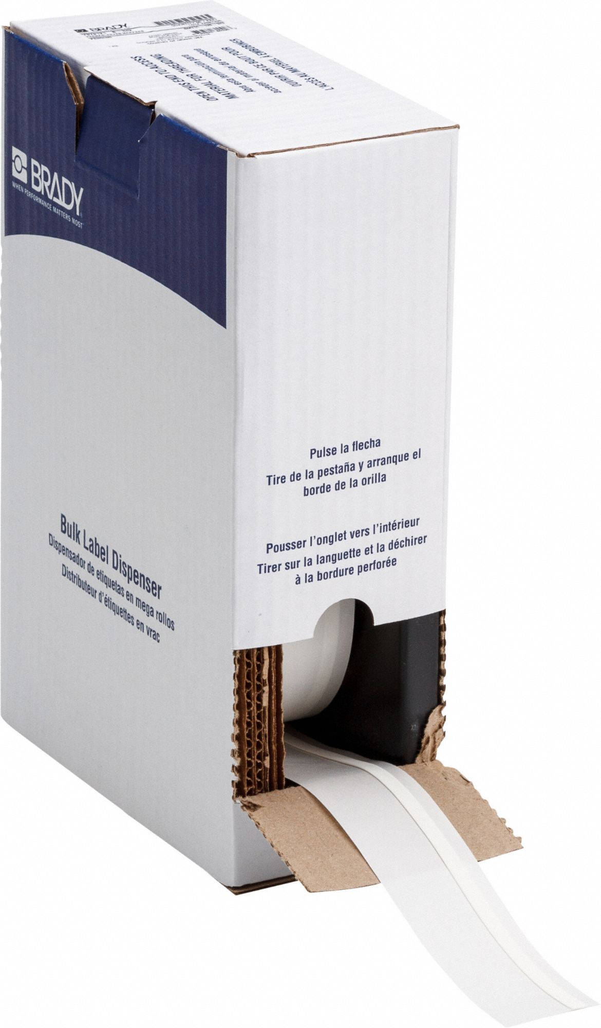 Sleeve Label: 1/4 in, Polyolefin, White (Matte), For 16 AWG to 22 AWG Wire Gauge