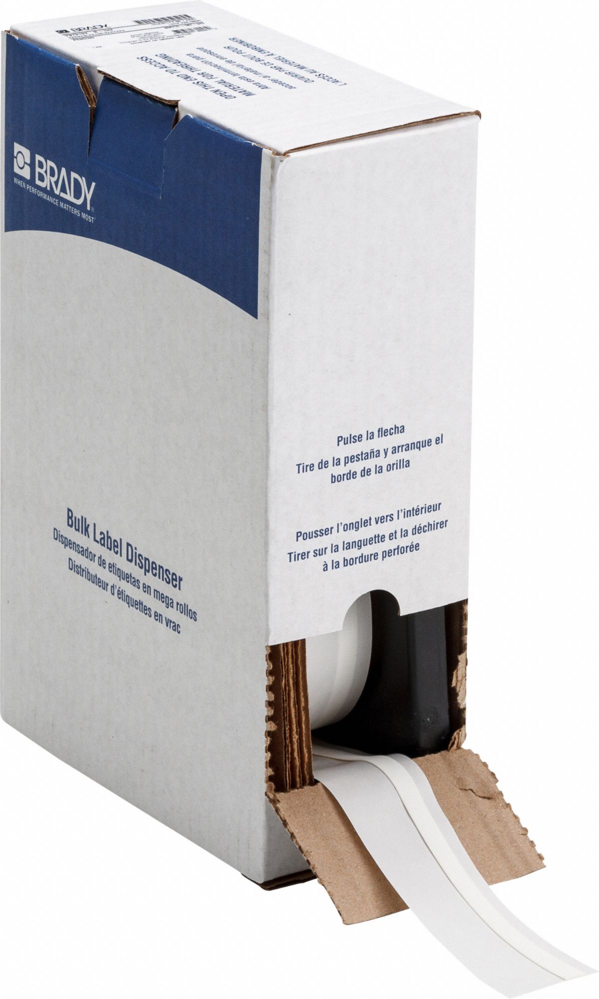 Sleeve Label: 11/32 in, Polyolefin, White (Matte), For 10 AWG to 20 AWG Wire Gauge