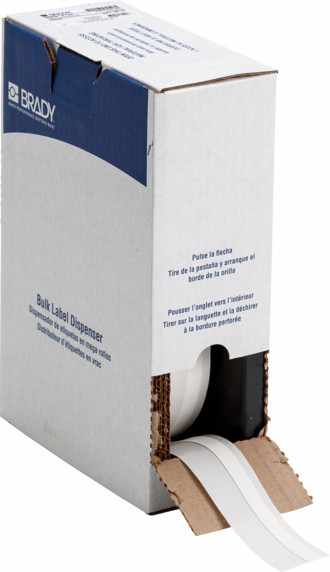 Sleeve Label: 7/16 in, Polyolefin, White (Matte), For 8 AWG to 16 AWG Wire Gauge