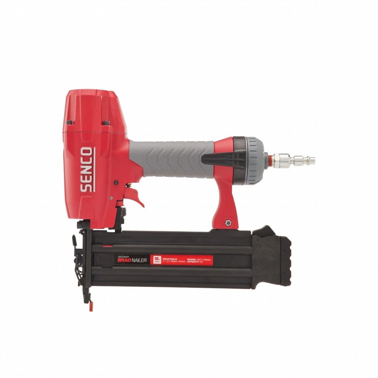 Nail Gun 1/4 in Male NPT 110 Nail Capac.