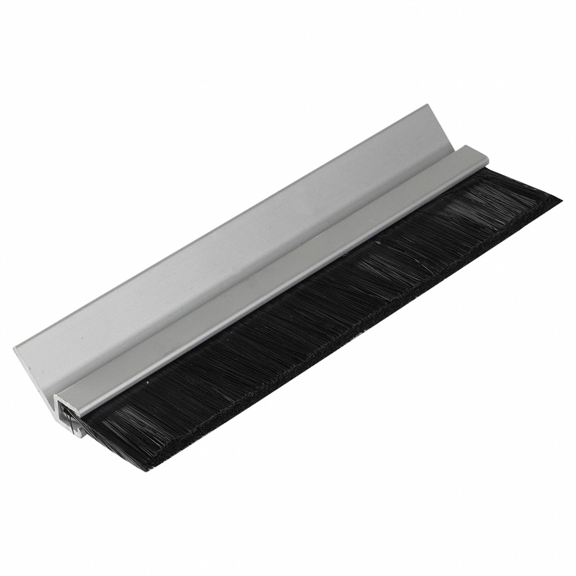 1" Brush Weatherseal with 7/8" 45 Deg. Angled Holder, 10 ft. Overall