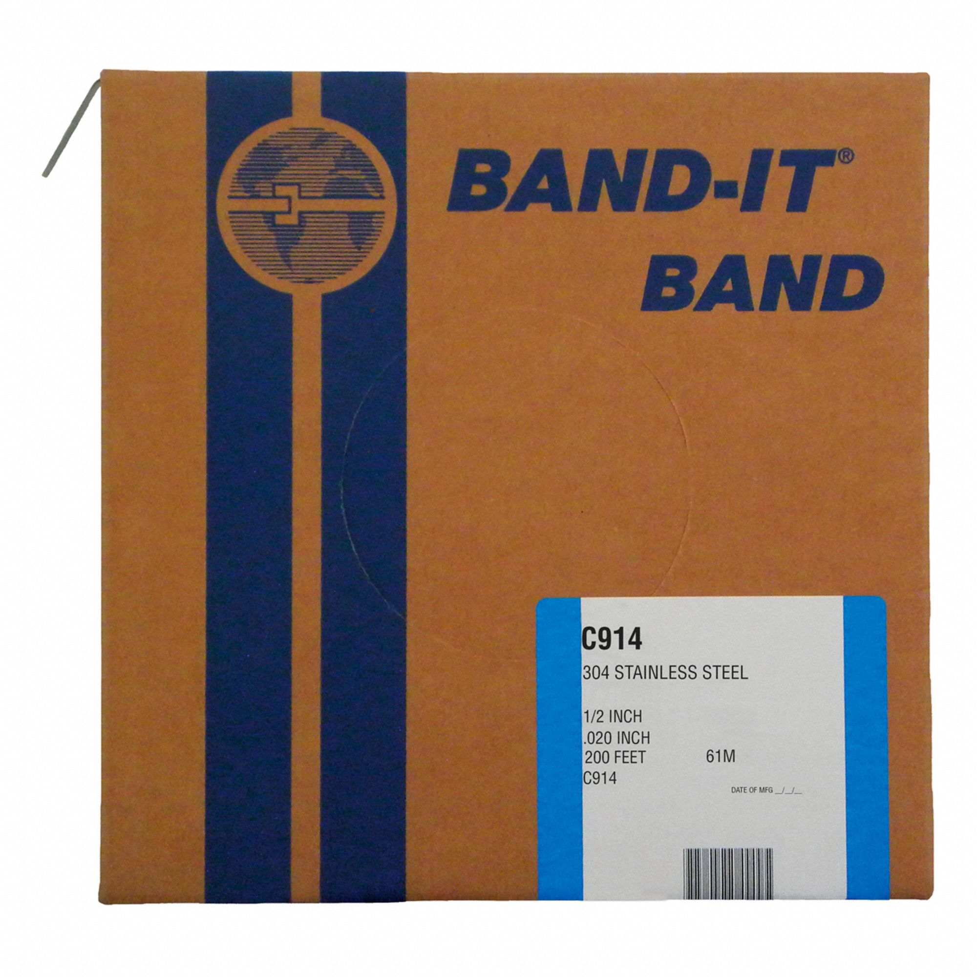 BAND 304 SS 1/2INX0.015INX200FT/RL