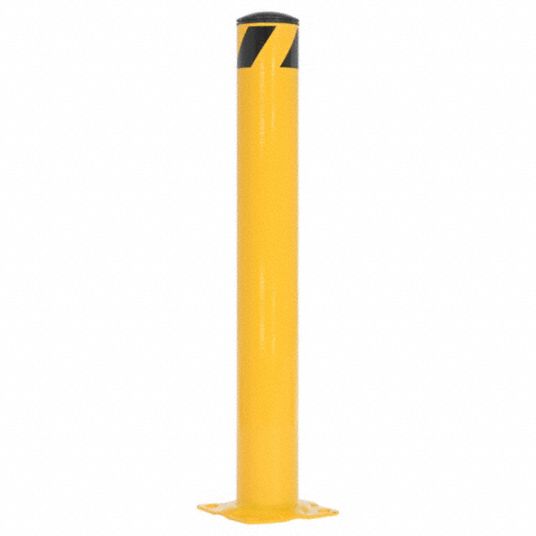 Bolt-On, 36 in Install Ht, Bollard - 44PM19|BOL-36-4.5 - Grainger