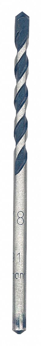 TURBO HAMMER DRILL BIT, 1/8 IN DIAMETER, PK 15