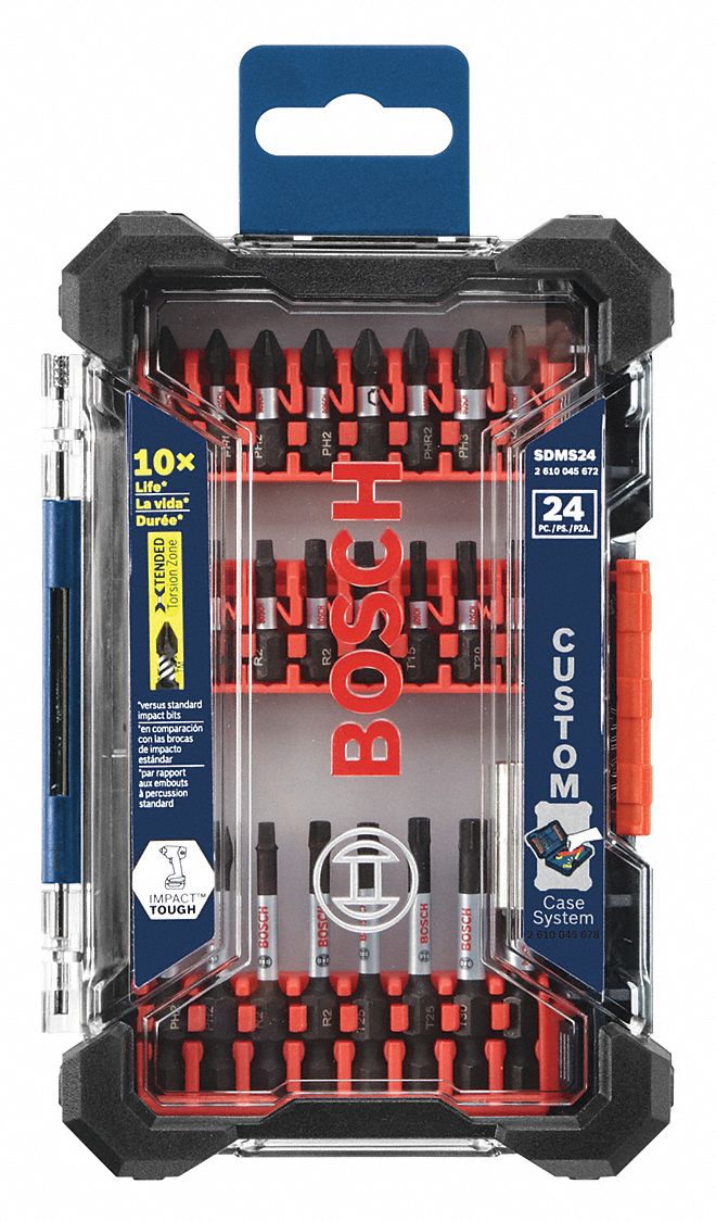 BOSCH Impact Bit Socket Set Black Oxide 24 pcs Power Screwdriver