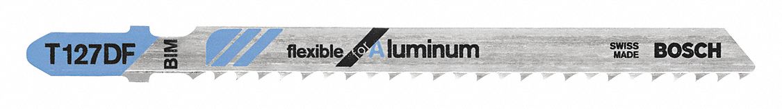 Jigsaw Blade: 8, 4 5/8 in Blade Lg, Bi-Metal, Bi-Metal, T Shank, 1 Pieces, Thin Metal, 100 PK