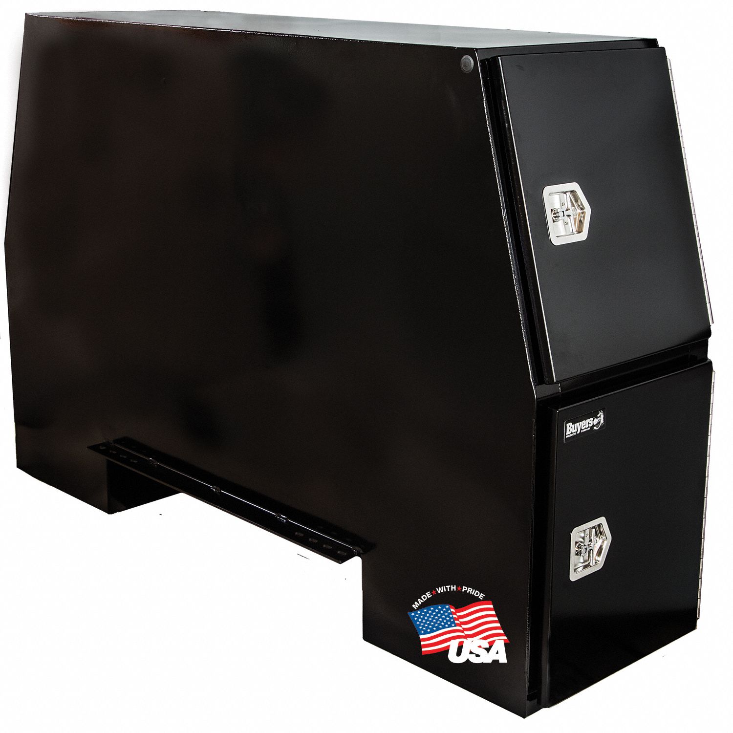 Backpack: Backpack Truck Box, Steel, 55 in Overall Dp, 24 in Overall Ht, Gloss Black