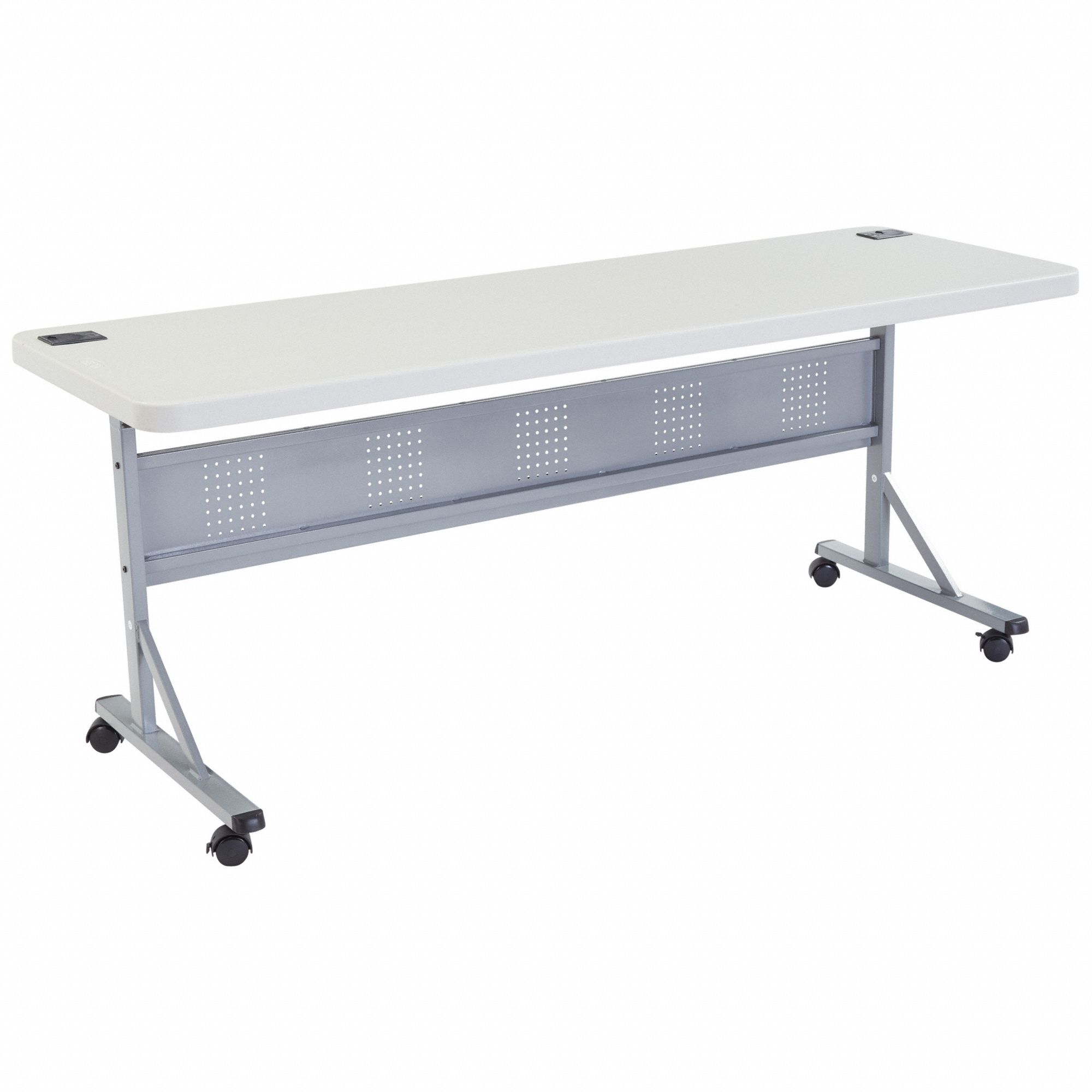 Seminar/Training Table: Speckled Gray, 29 1/2 in, 72 in Table Lg, Nestable