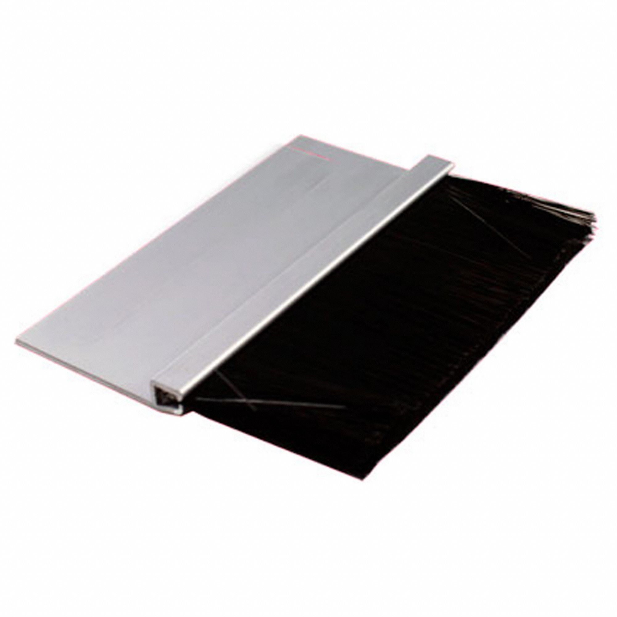 Brush Seal: Straight, Polypropylene, 1 in Brush Lg, 1 1/2 in Holder Lg