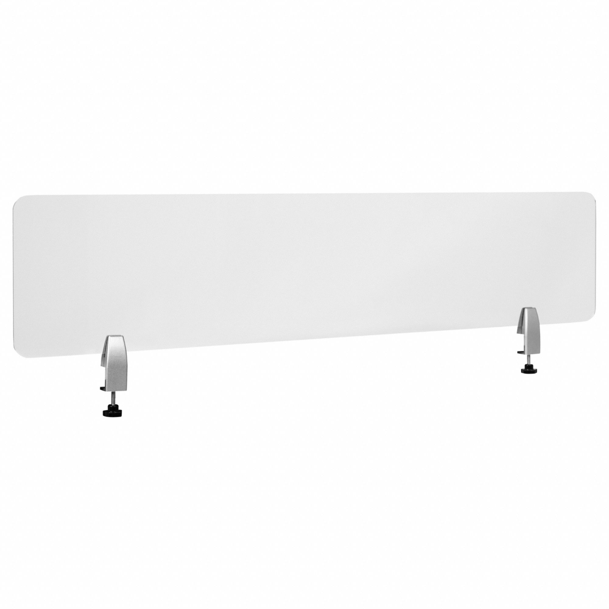 FLASH FURNITURE, 12 in Overall Ht, 55 1/8 in Overall Wd, Desk Shield ...