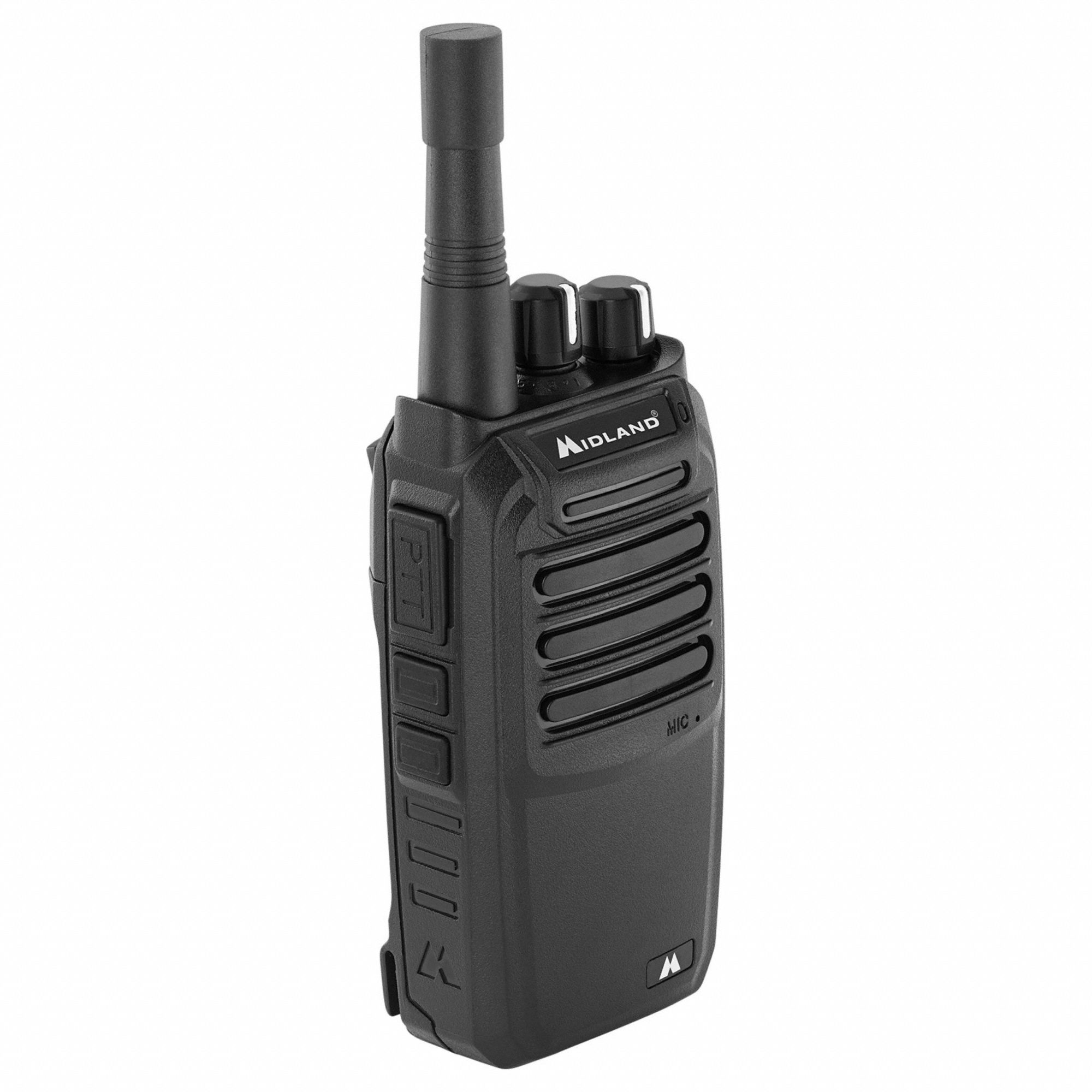 MIDLAND Handheld Two Way Radio: BizTalk BR Series, UHF, Analog, 2 W, 16 Channels, No Display, 24 hr