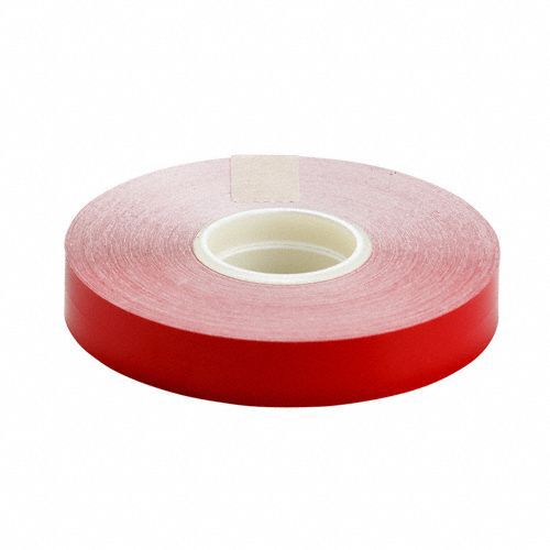 Floor Marking Tape: Gen Purpose, Solid, Red, 1/2 in x 50 ft, 4 mil Tape Thick, Brady®
