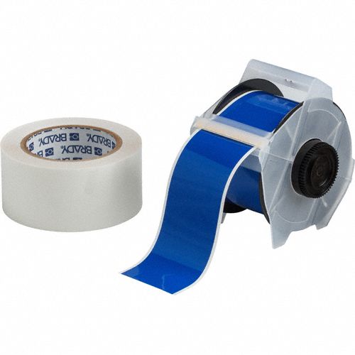 BRADY Continuous Label Roll 2 1/4 in x 100 ft, Polyester With Rubber