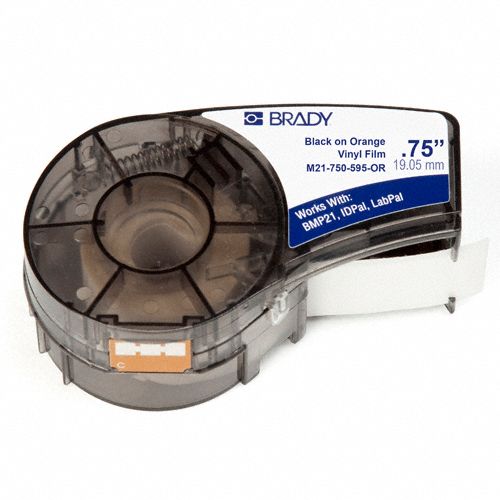 BRADY Continuous Label Roll Cartridge 3/4 in x 21 ft, Autoclavable