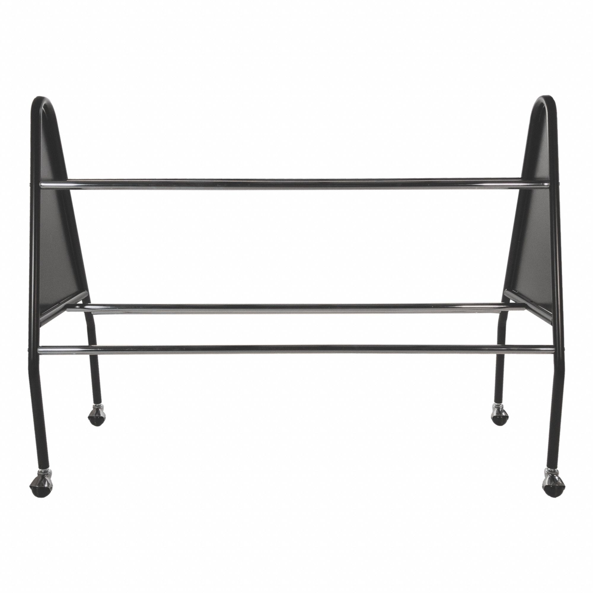 Ball Cart: 51 in Overall Lg, 18 in Overall Wd, 38 in Overall Ht, Black