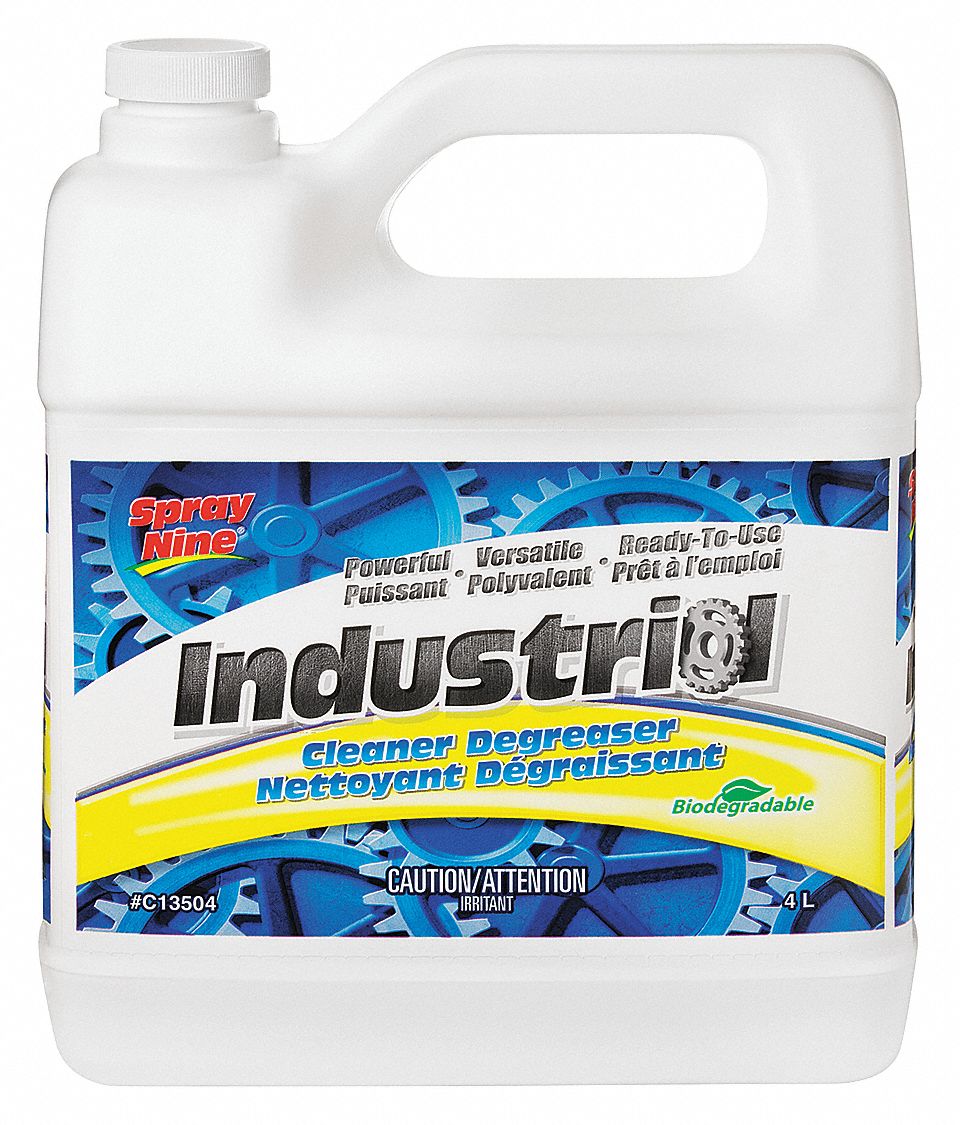 NET/DÉGR,INDUSTRIEL,BIODÉGRADABLE/S/ ABRASIFS PUISSANTS,TRANSP,3.78 L,LIQ