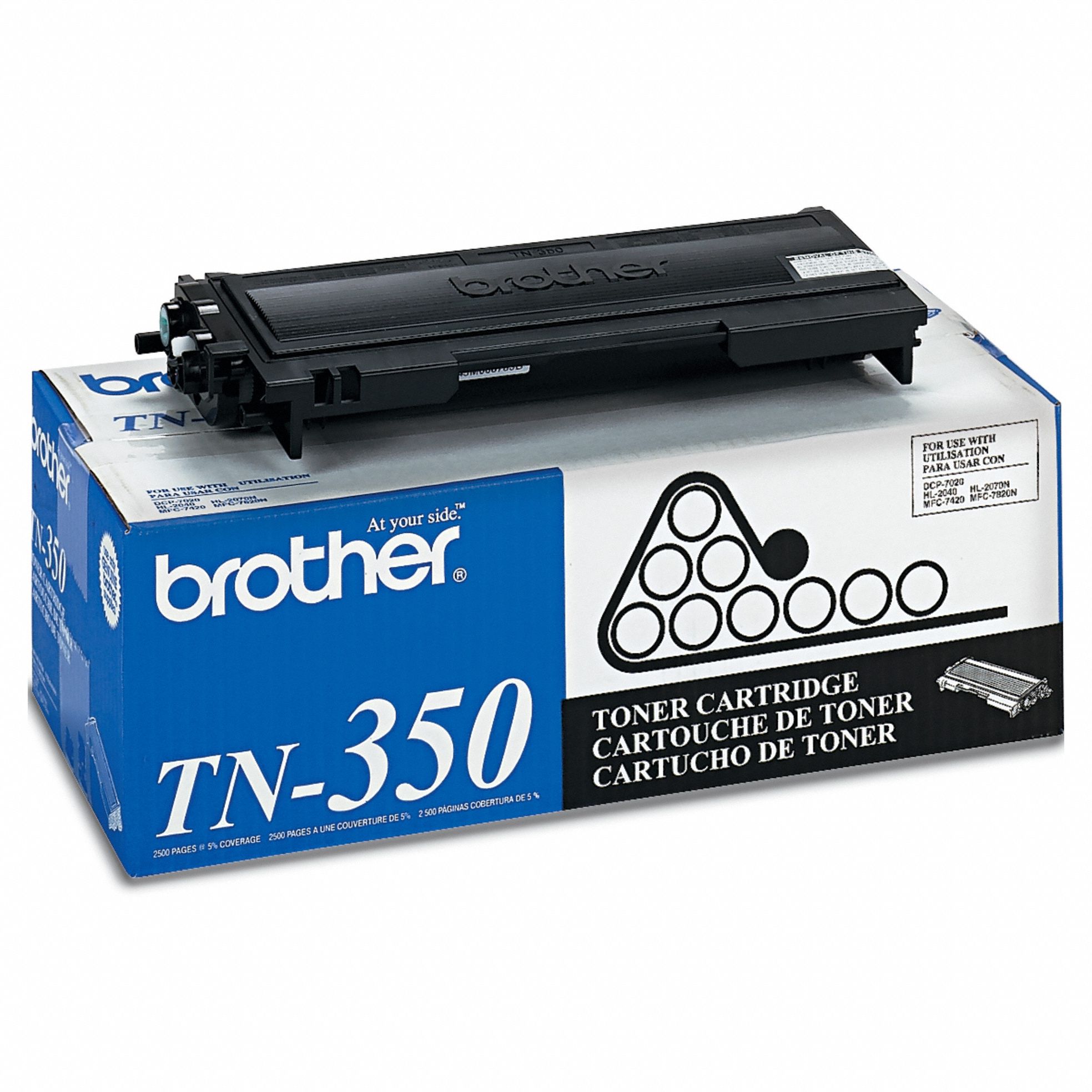 Toner Cartridge: TN350, Black, Black