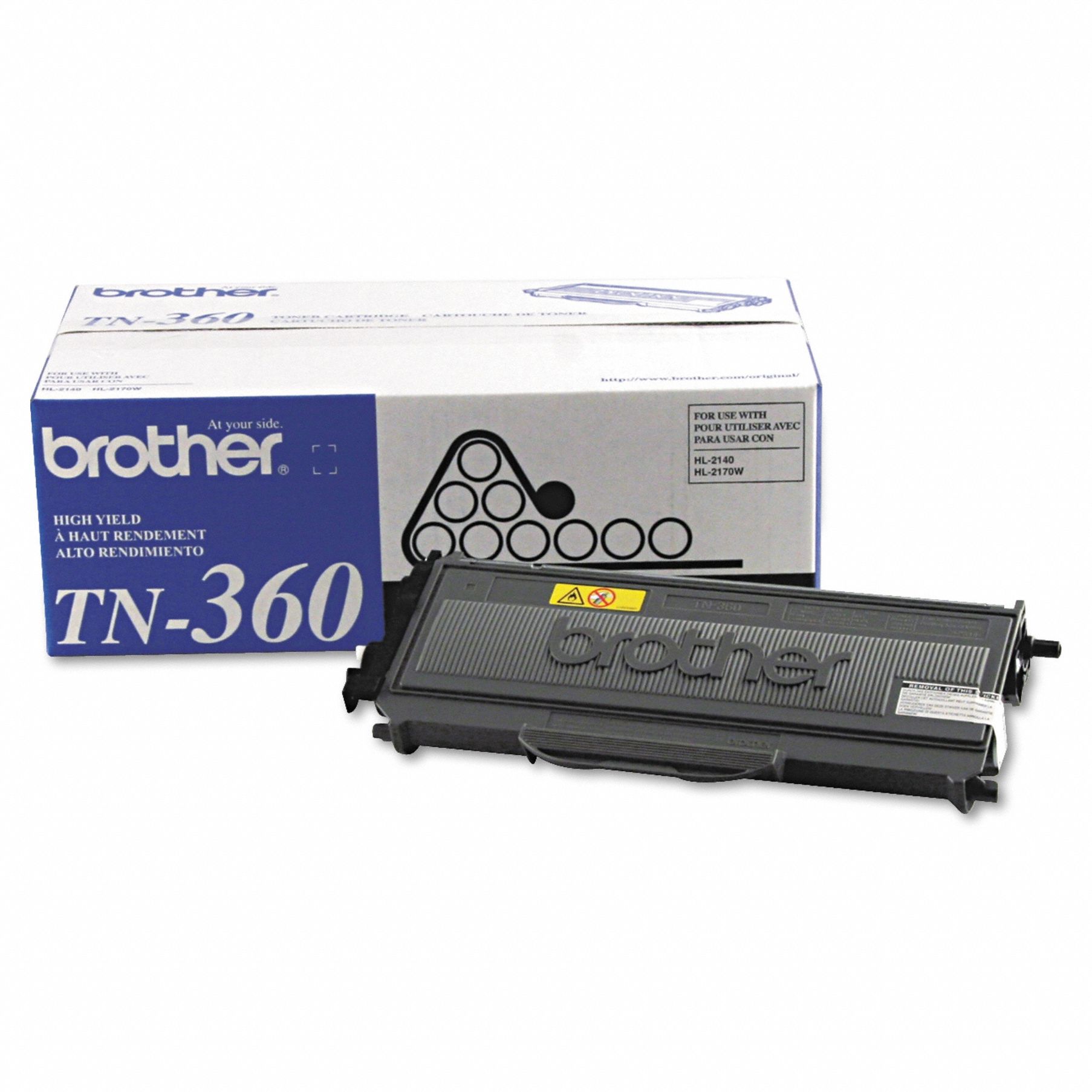 High Yield Toner Cartridge: TN360, Black, Black