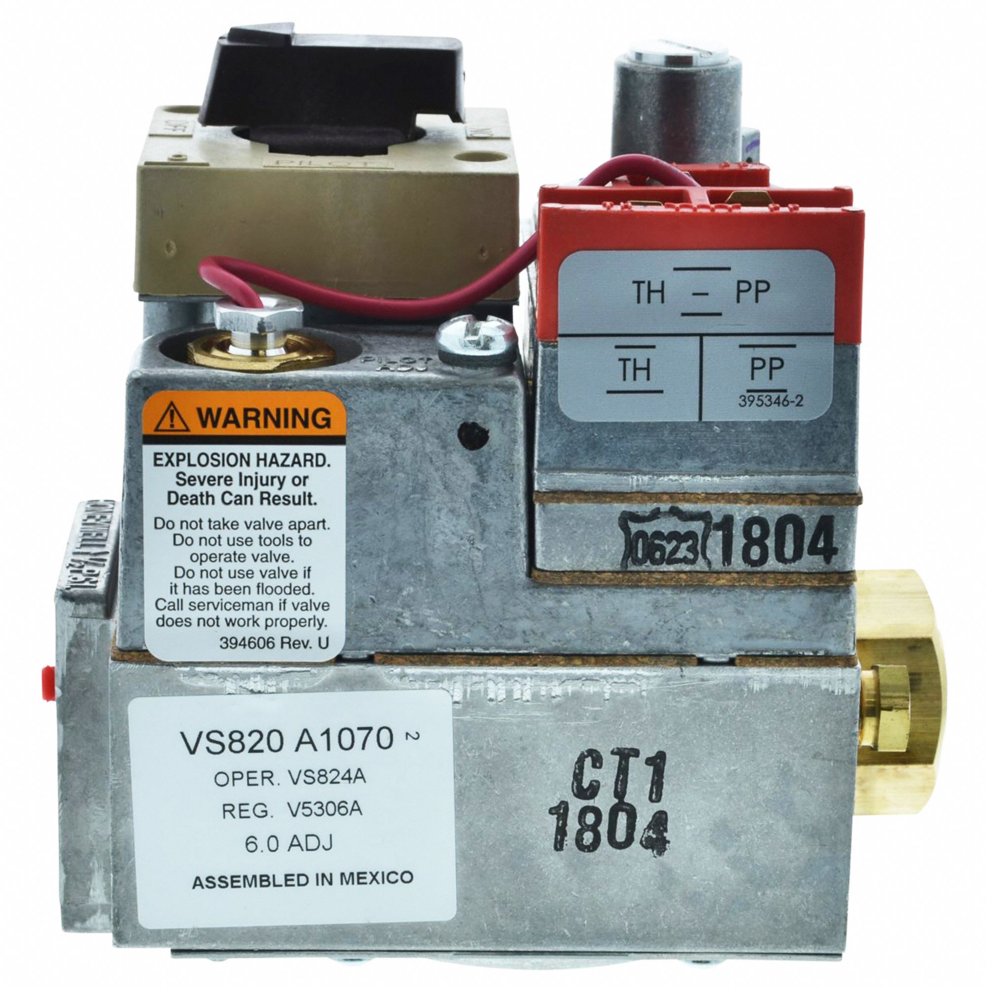 DAYTON NATURAL GAS VALVE,REPLACEMENT,MILLIVOLT Parts BRTVS820A1070
