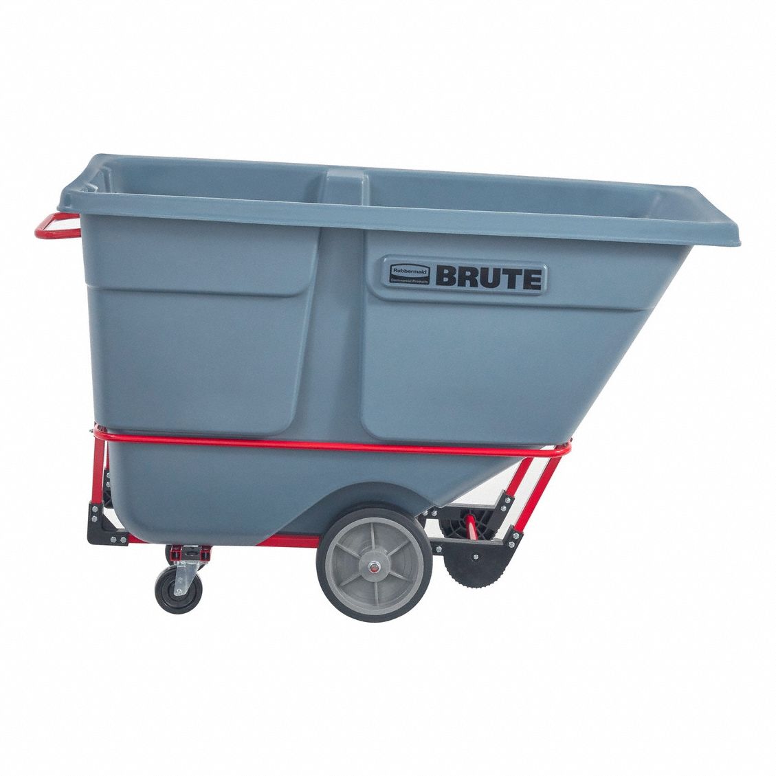 Tilt Truck: 1 cu ft Cubic Foot Capacity, 2, 100 lb Load Capacity, Gray