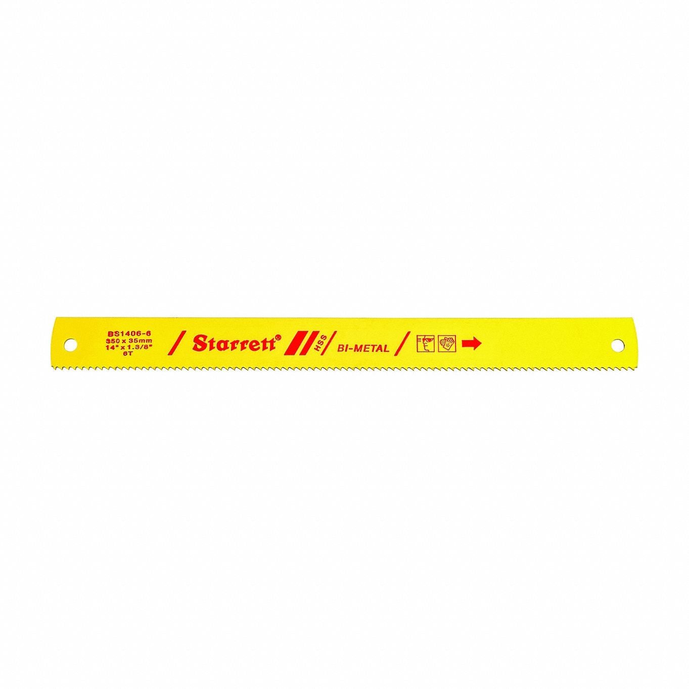Power Hacksaw Blade: Power Hacksaw Blade, 14 in Blade Lg, For 10 in Max. Dia, Bi-Metal
