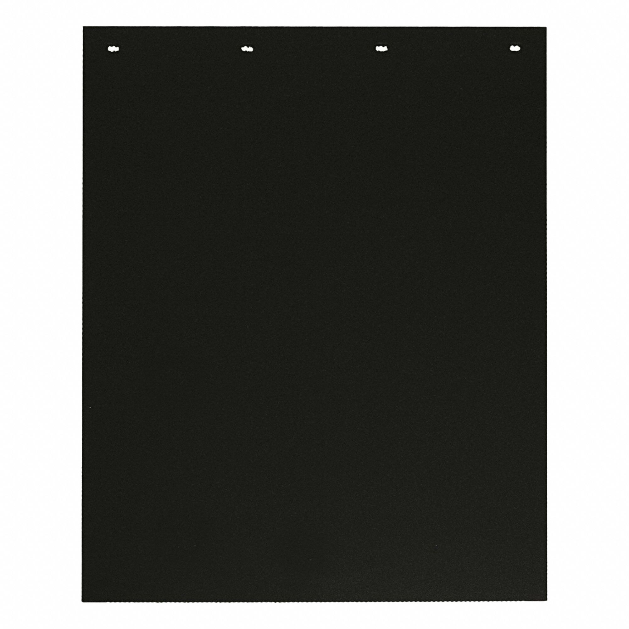 Mudflaps: Composite, 30 in Ht, 24 in Wd, 3/8 in Thick, Black, 1 PR