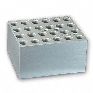 Digital Dry Bath Block: Aluminum, 3 in Overall Wd, 3 3/4 in Overall Lg