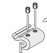 Autoswitch Mount: Fits 32 mm_40 mm Bore Dia, Steel, BT-03, Screws