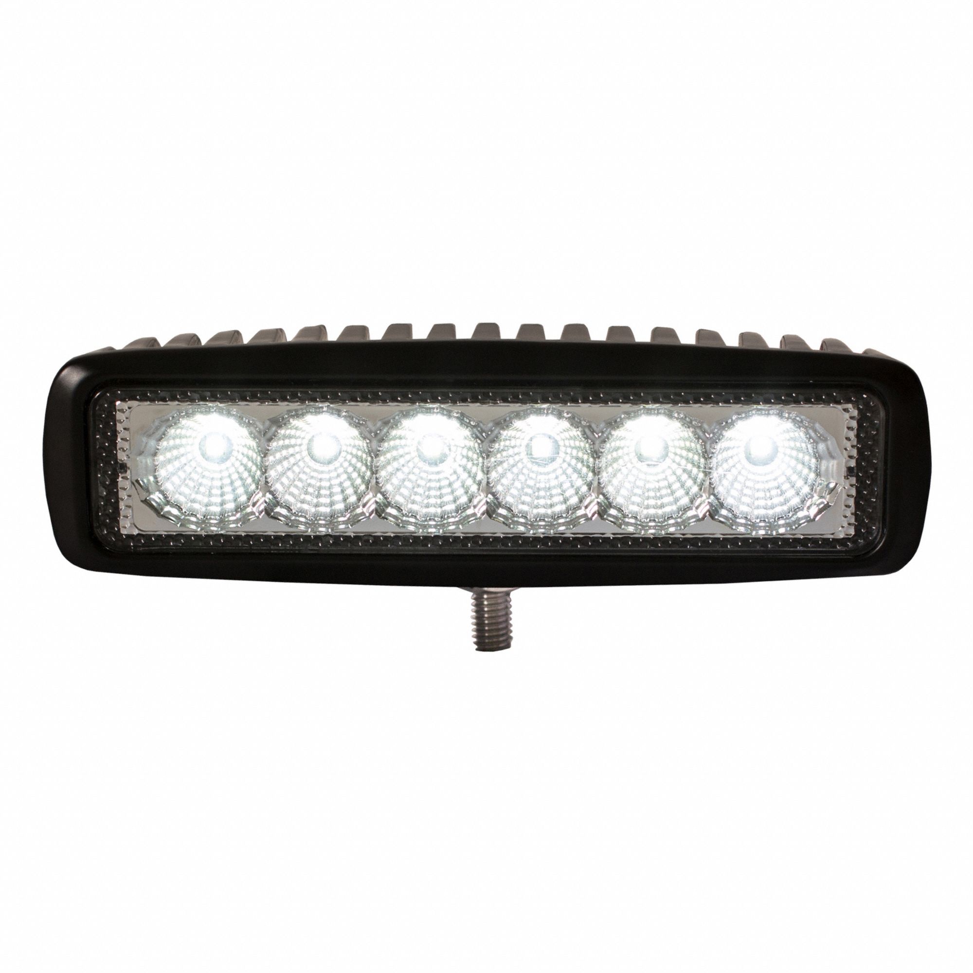 LED FLOOD LIGHT, IP67, ROUND, 12 TO 48 V DC, 1620 LM, BLK/CLEAR, 5 1/2 IN W, AL/PC/STAINLESS STEEL